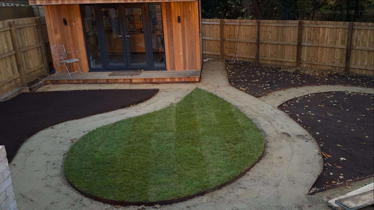New pathway and garden bed hereford
