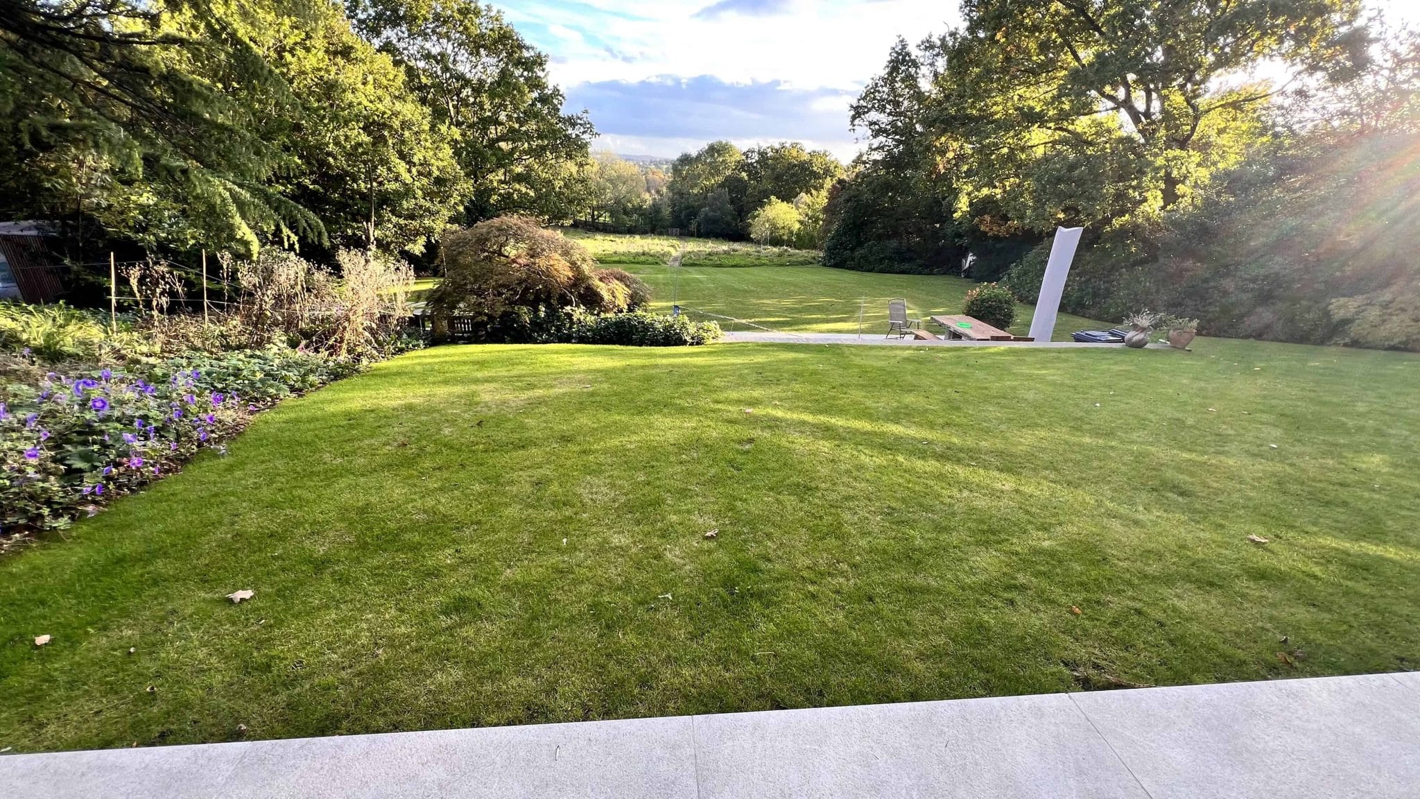 large turfed area in Ross-on-Wye
